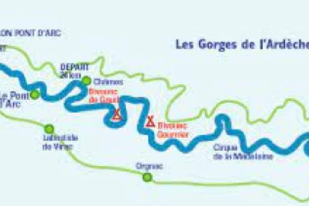 La O'Liso Gorges De L'Ardeche Villa Salavas Ngoại thất bức ảnh